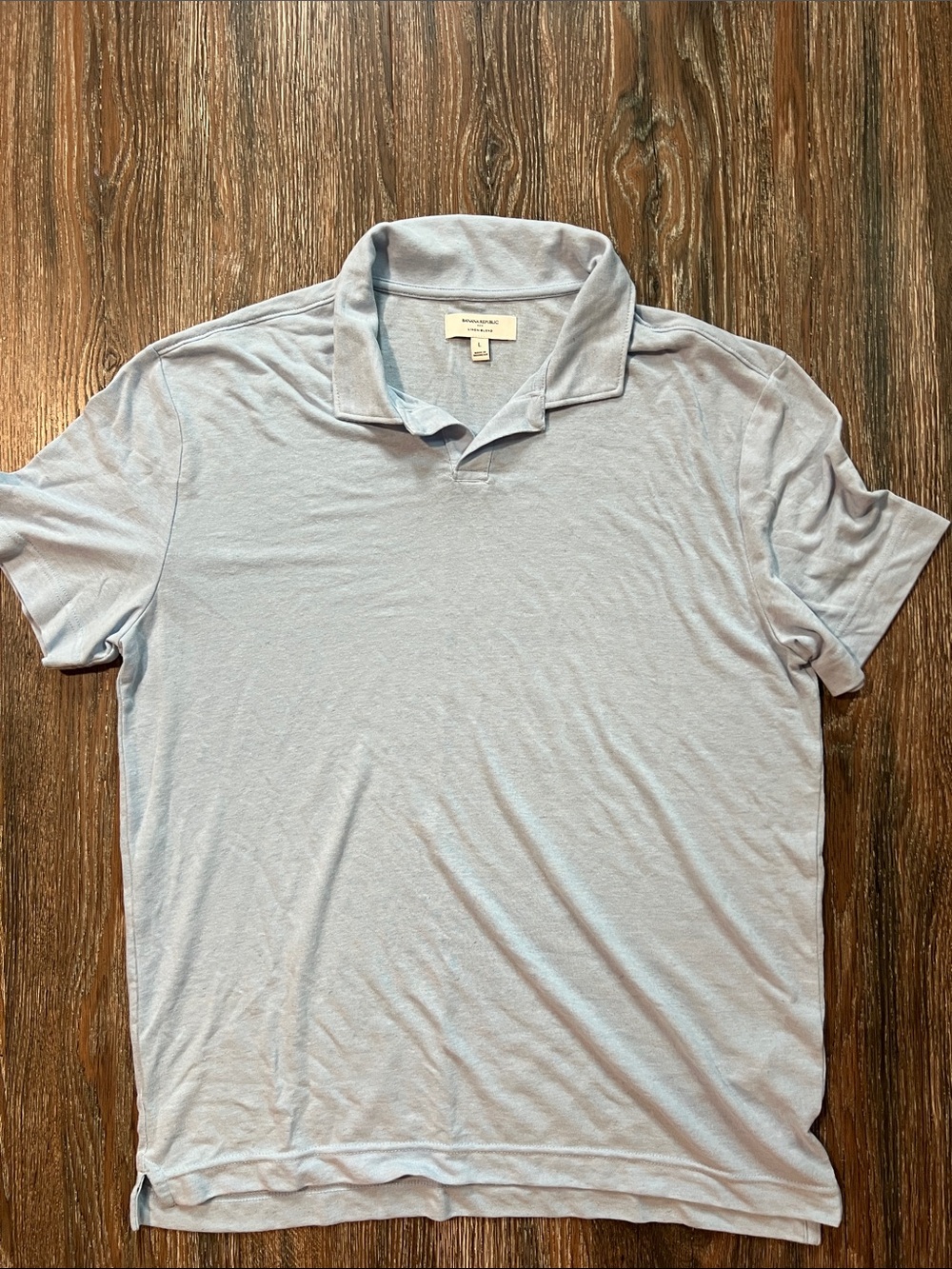 Banana Republic Pastel Blue & Pink Linen Blend Polo Bundle - Picture 3 of 5